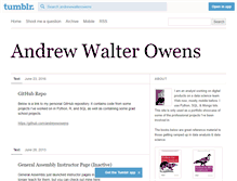 Tablet Screenshot of andrewwalterowens.com